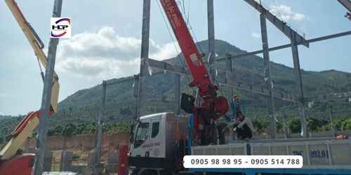 dịch vụ cẩu dựng kèo